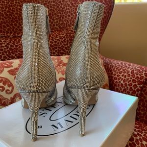 catwalk rhinestone booties